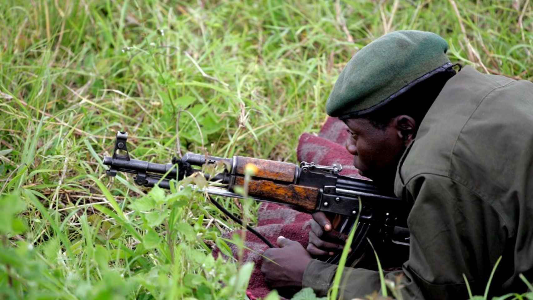 Imagen de archivo de un soldado congoleño.