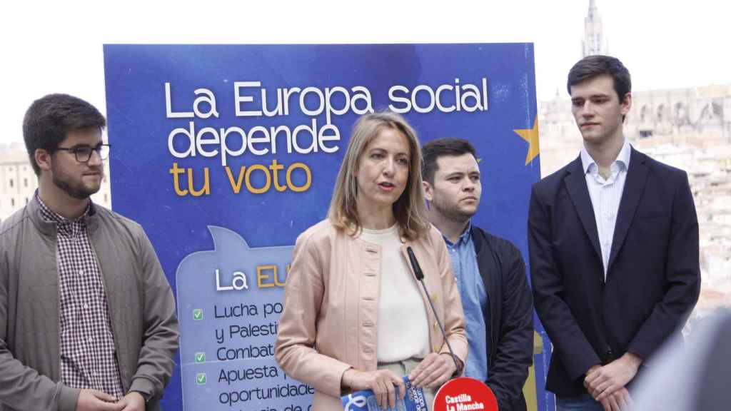 La eurodiputada socialista Cristina Maestre, este lunes en Toledo.