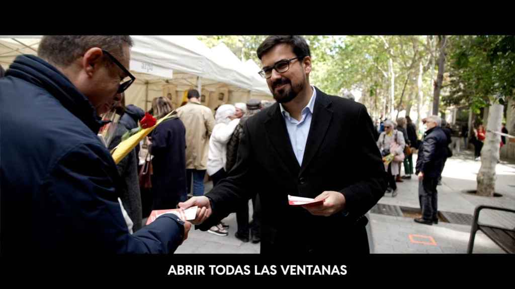 Guillermo del Valle, en un plano del vídeo de campaña