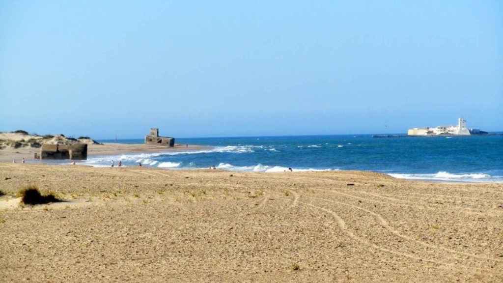 La playa de la Punta del Boquerón, en Cádiz.