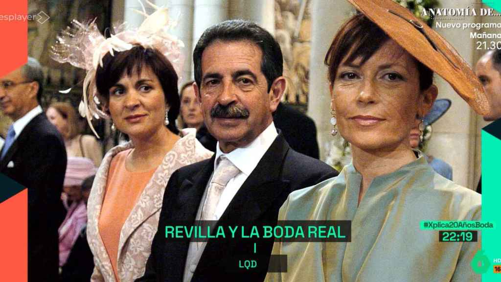 Miguel Ángel Revilla acudió a la boda de los Reyes junto a su mujer Aurora Díaz ('laSexta Xplica').