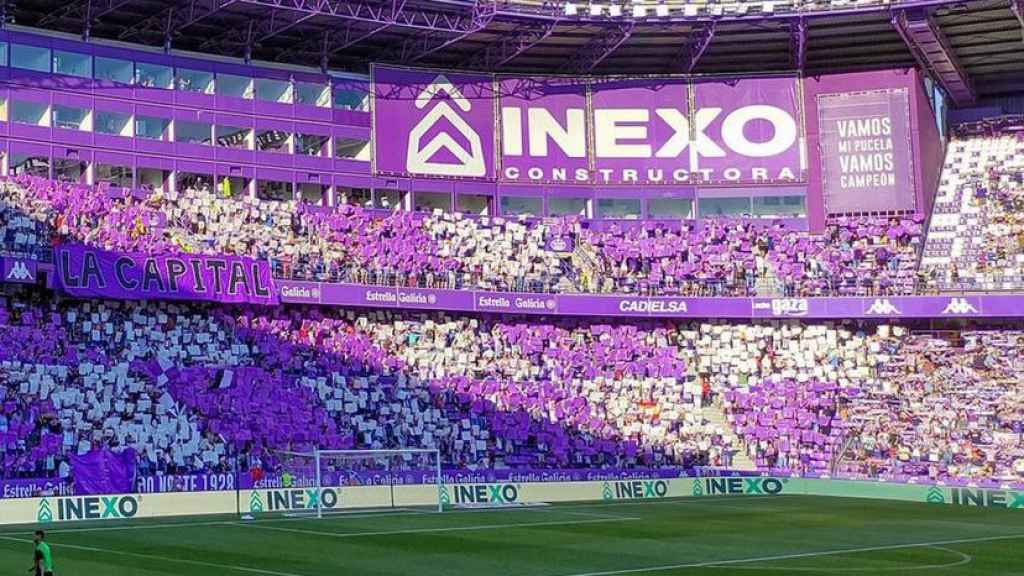 La publicidad de Inexo en el estadio José Zorrilla