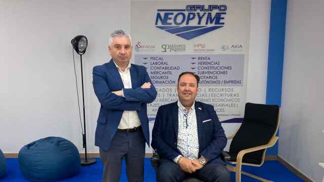 Carlos Alberto Martínez, gerente de Neopyme: y Carlos de la Figuera, consejero colaborador de la empresa
