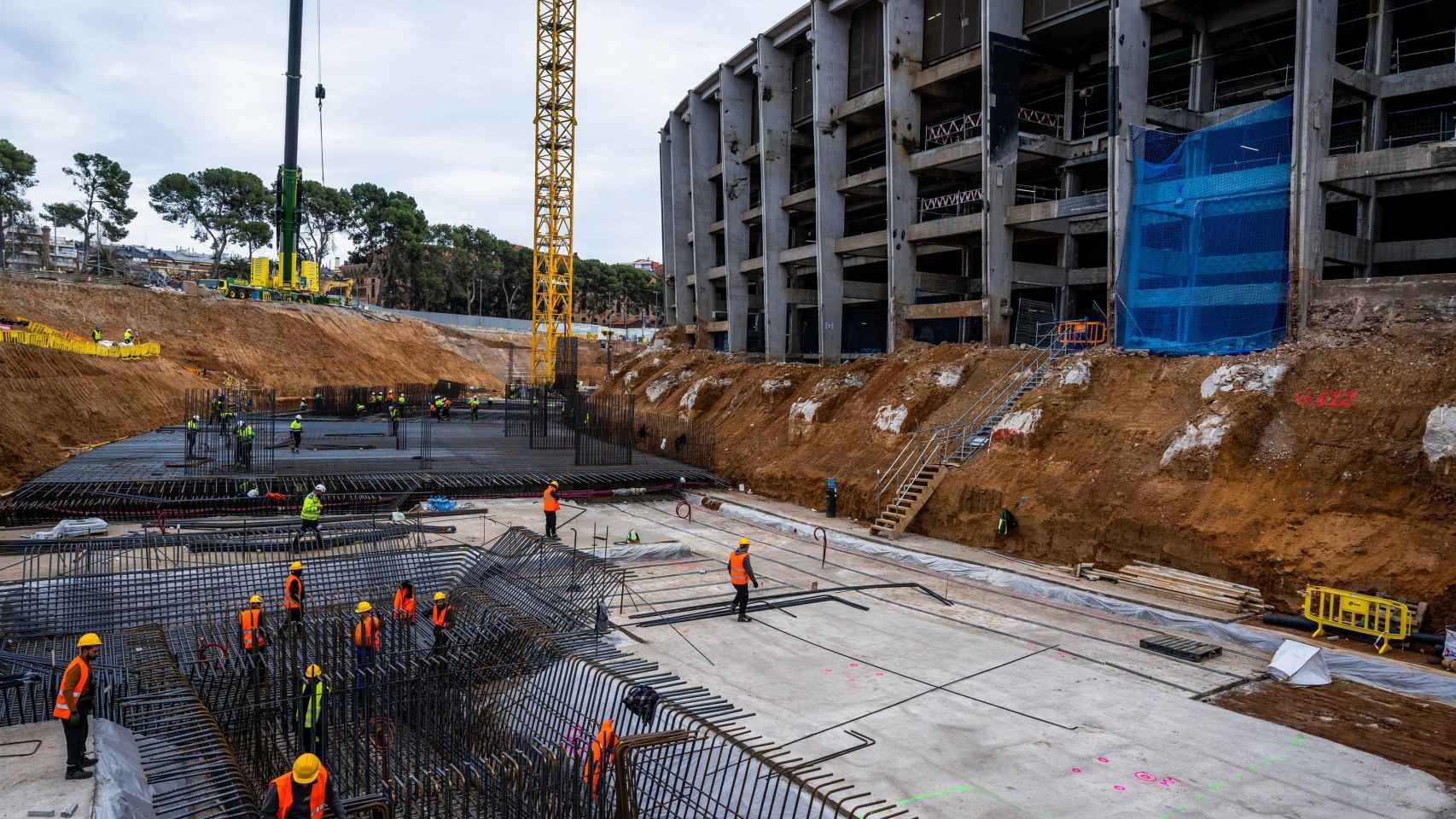 Obras en el Spotify Camp Nou del FC Barcelona