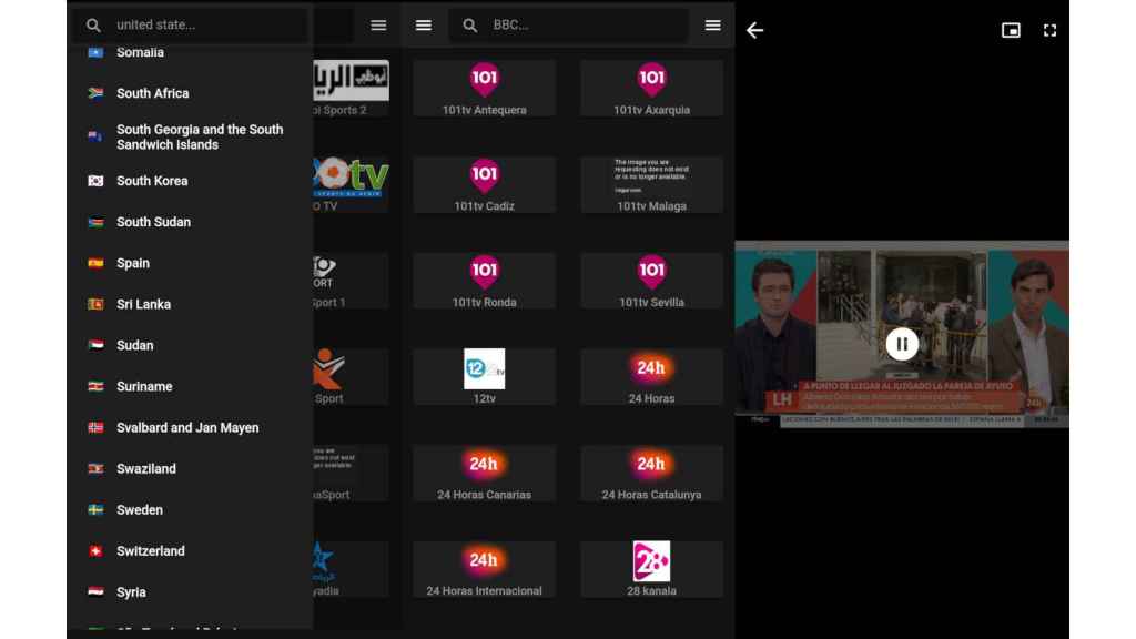 La app World Tv Mobile para Android