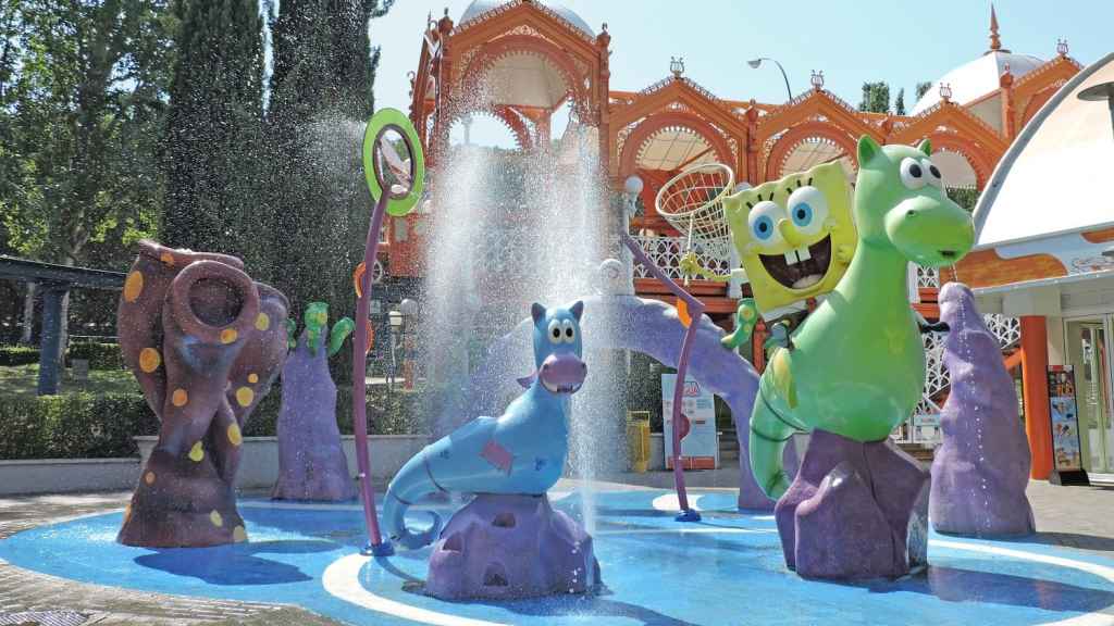 Imagen de una atracción infantil del Parque de Atracciones de Madrid.