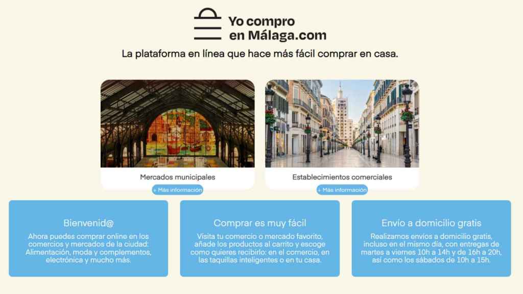 La página web de 'YocomproenMálaga'.