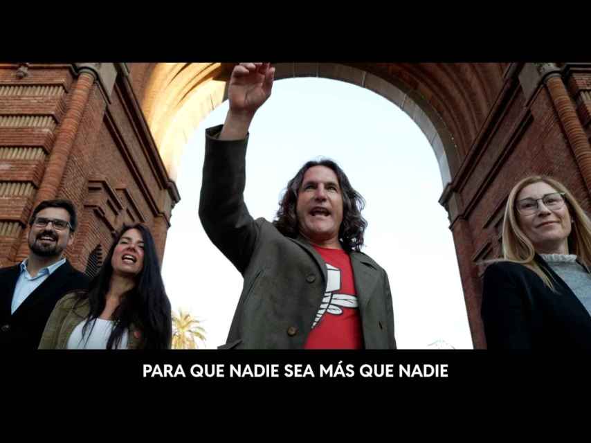 El padre de Canet, Javier Pulido, en el video de campaña junto a Guillermo del Valle
