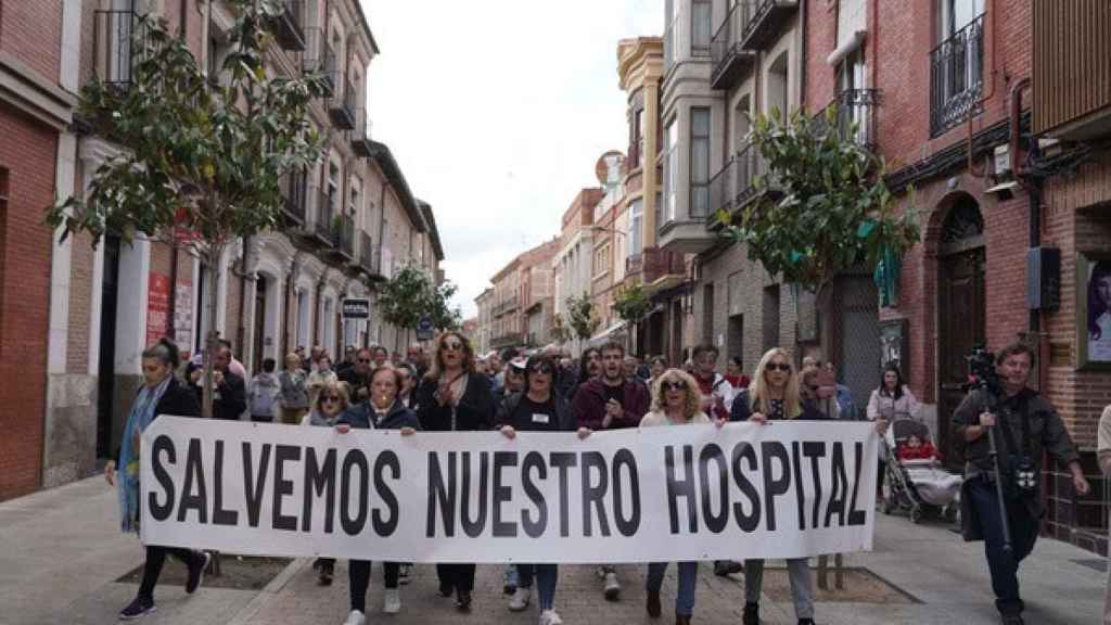 Manifestación por el Hospital de Medina del Campo