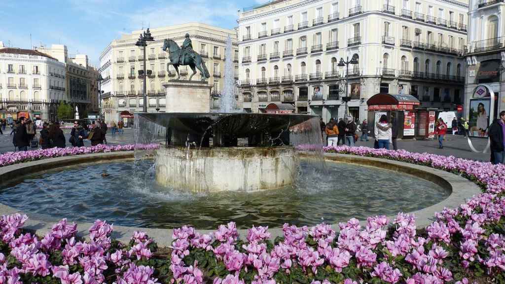 Vista de la Puerta del Sol, en Madrid.