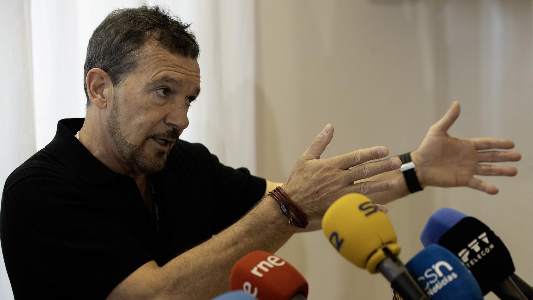 Imagen de archivo de Antonio Banderas en una rueda de prensa.