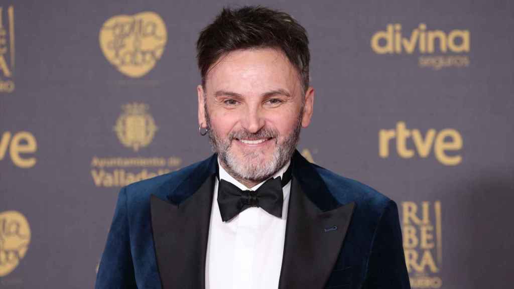 El actor Fernando Tejero en la alfombra rosa de la gala de los Goya.