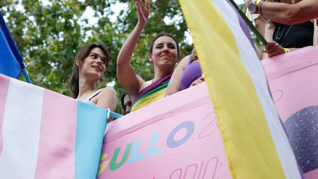 Irene Montero, durante la celebración del Orgullo Gay en Madrid, en 2022.