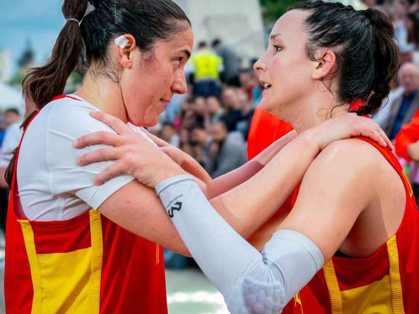 La selección española de baloncesto femenino 3x3 durante el preolímpico