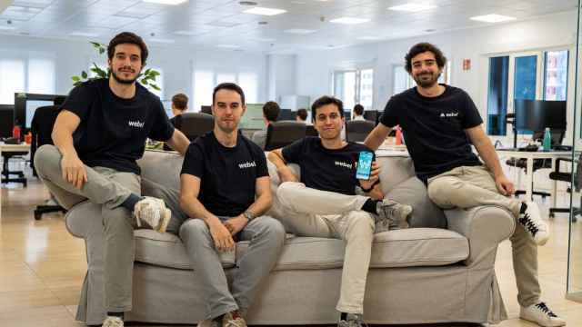 Los fundadores de Webel: Nacho Tejero, Guillermo Urquijo, Javier Ginés y Carlos Estévez.