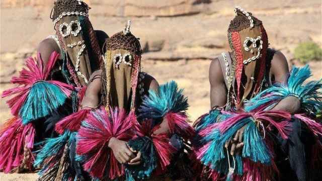 Miembros de la cultura Dogon en Mali.