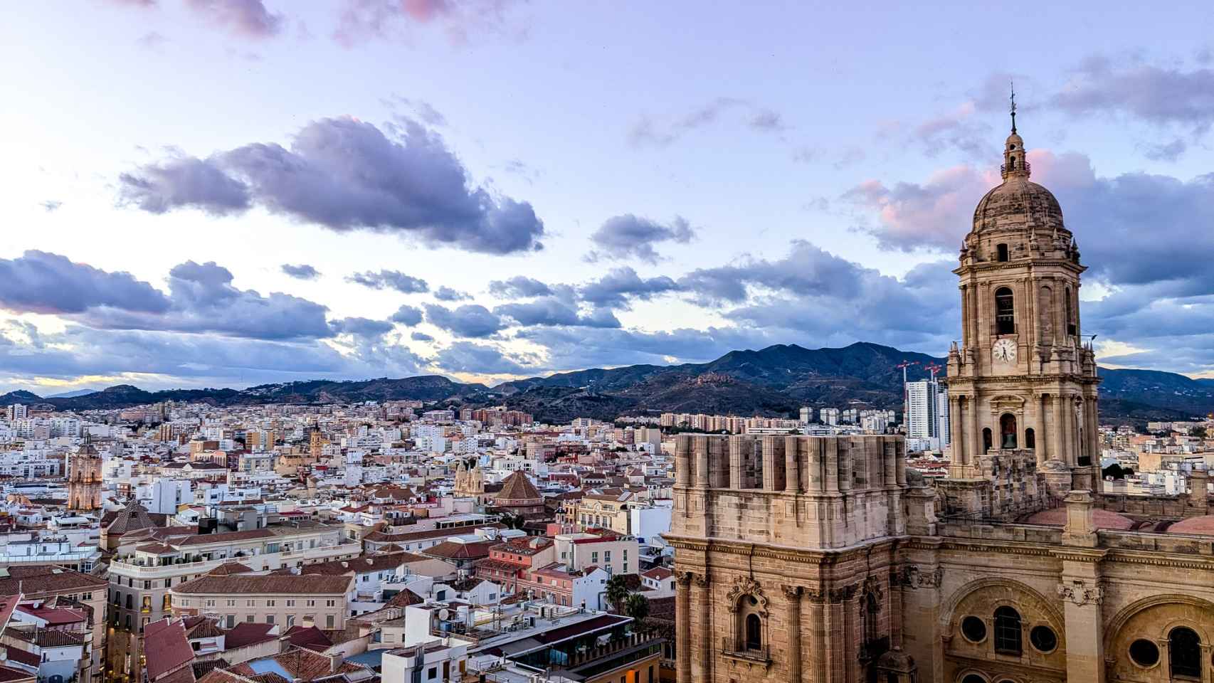 Paisaje urbano de Málaga.