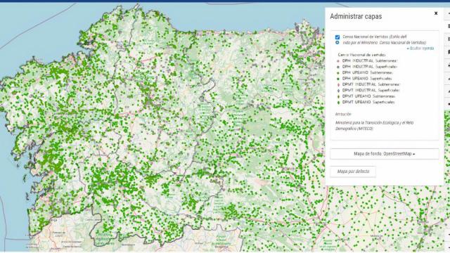 Galicia registra más de 5.800 vertidos urbanos e industriales