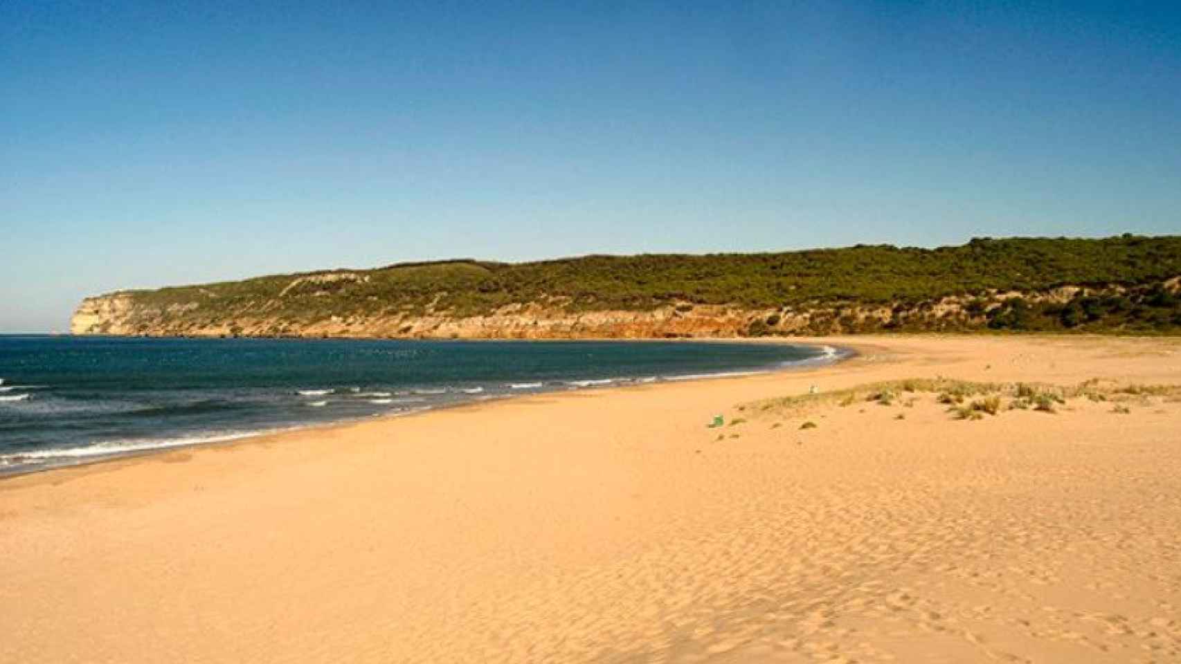 La playa de la Hierbabuena de Barbate.