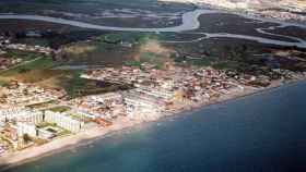 Vista aérea de la playa de El Rinconcillo.