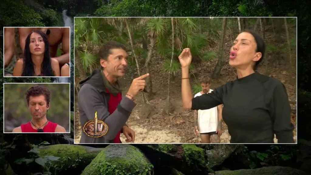 Ángel Cristo y Aurah Ruiz, enfrentados en 'Supervivientes'.