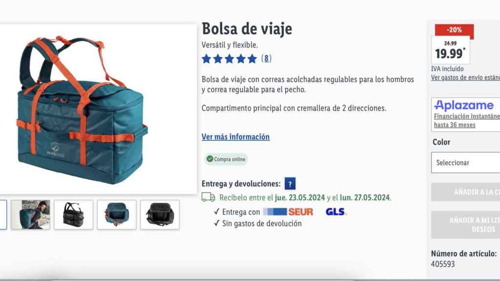 Bolsa de viaje.