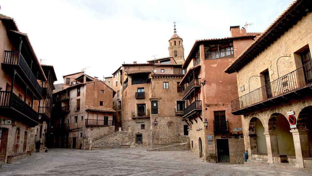 La Plaza Mayor de Albarracín, en Teruel.