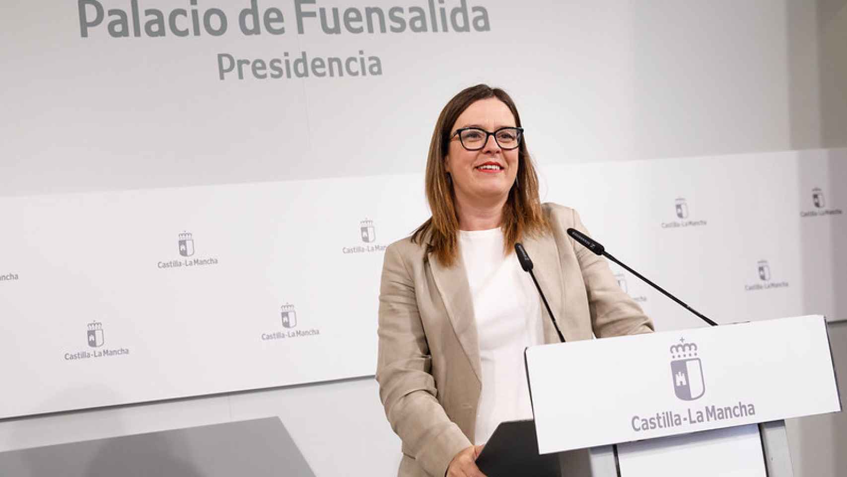 Esther Padilla, consejera portavoz del Gobierno de Castilla-La Mancha.