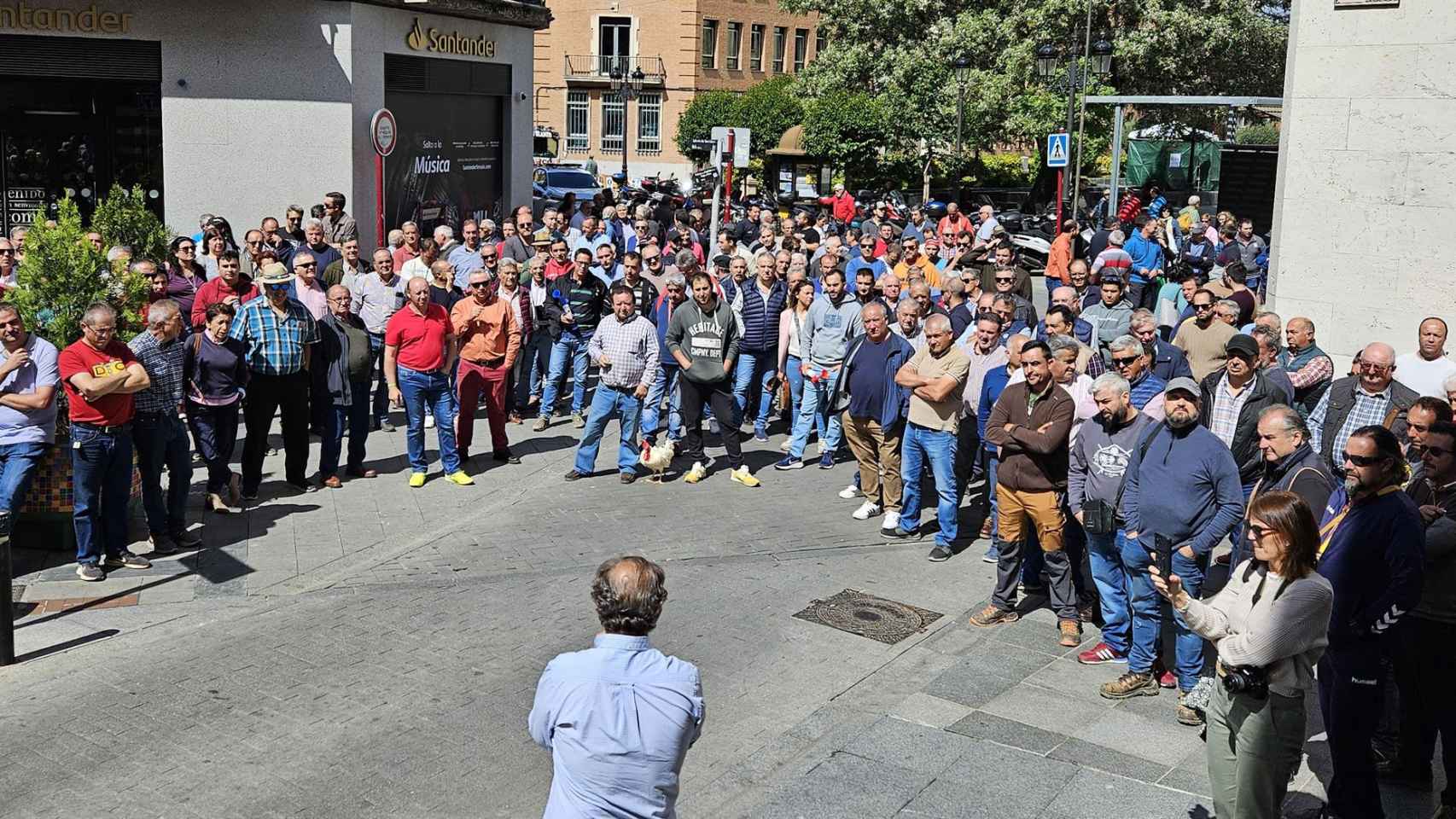 Imagen de la protesta.