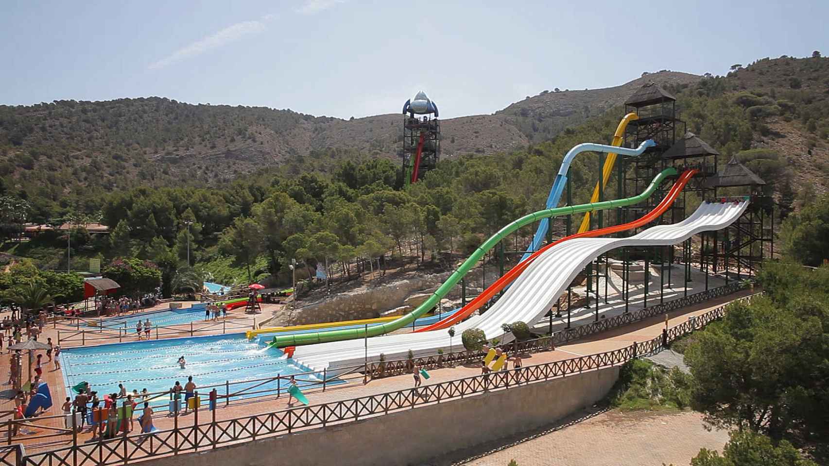 Las atracciones de Aqualandia.