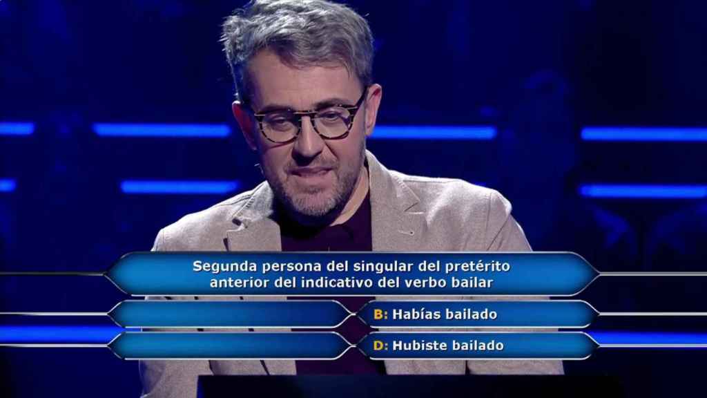 Máximo Huera durante su participación en '¿Quién quiere ser millonario?'