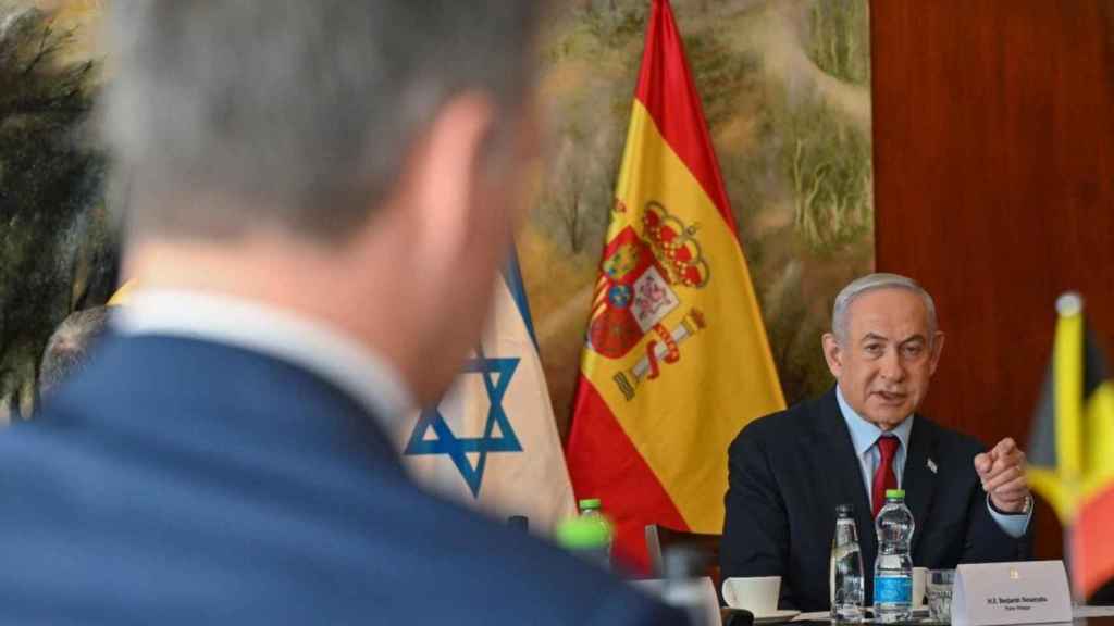 El primer ministro israelí, Benjamin Netanyahu, durante una reunión reciente con el presidente del Gobierno, Pedro Sánchez.