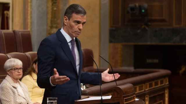 Pedro Sánchez en el Congreso de los Diputados.
