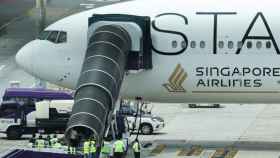 El avión de Singapore Airlines afectado por turbulencias este martes 21 de mayo.