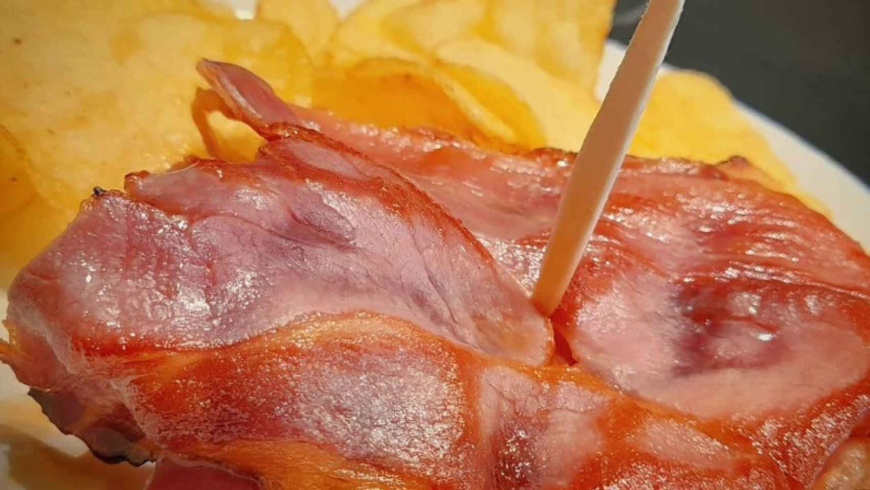 El caballito de jamón de Las Golondrinas.