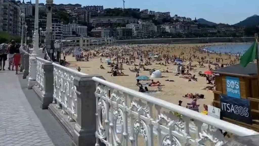 Playa de La Concha, San Sebastián.