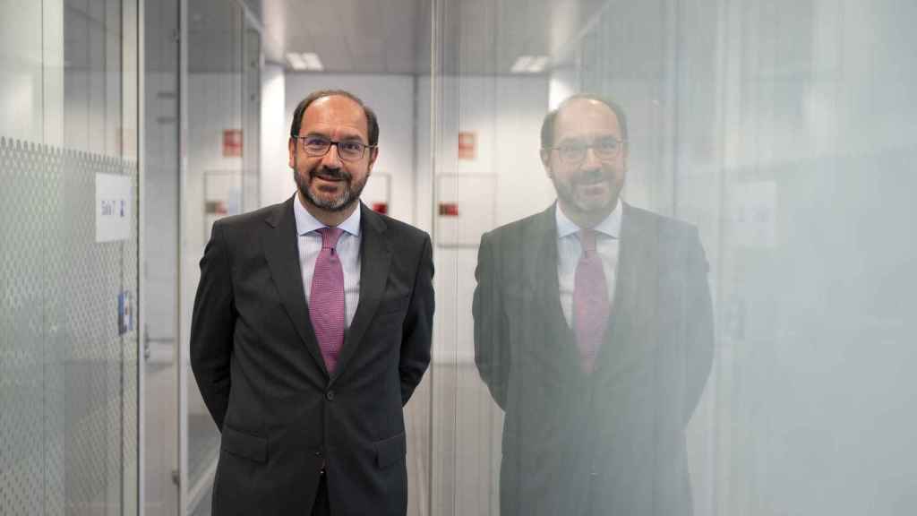 Javier Martín en las oficinas de Donte Group, en Madrid.