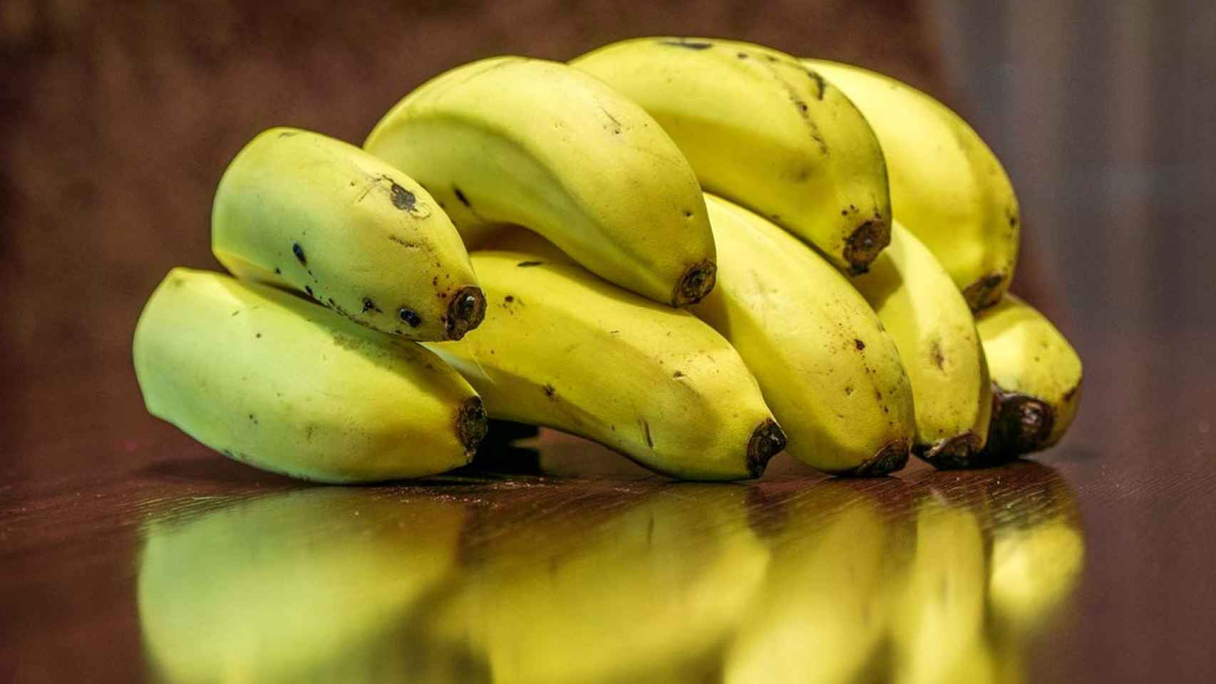 Imagen de unos plátanos.