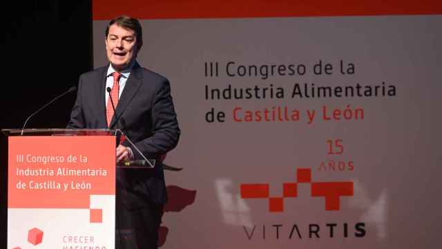 El presidente de la Junta de Castilla y León, Alfonso Fernández Mañueco, participa en el acto de inauguración del III Congreso de la Industria Alimentaria de Castilla y León