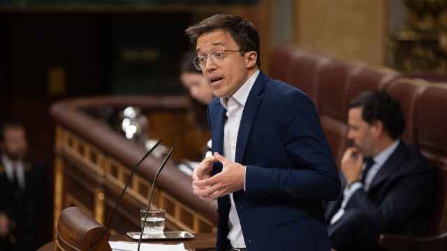 El portavoz parlamentario de Sumar, Íñigo Errejón, este jueves en el Congreso de los Diputados.