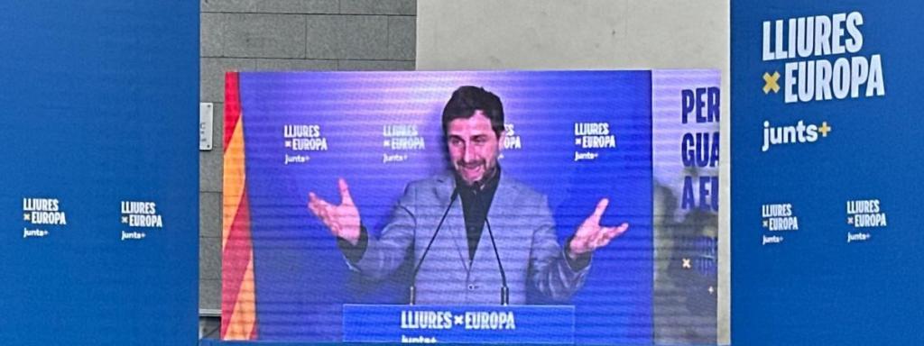 El cabeza de lista de Junts i Lliures per Europa a las elecciones del 9 de junio, Toni Comín