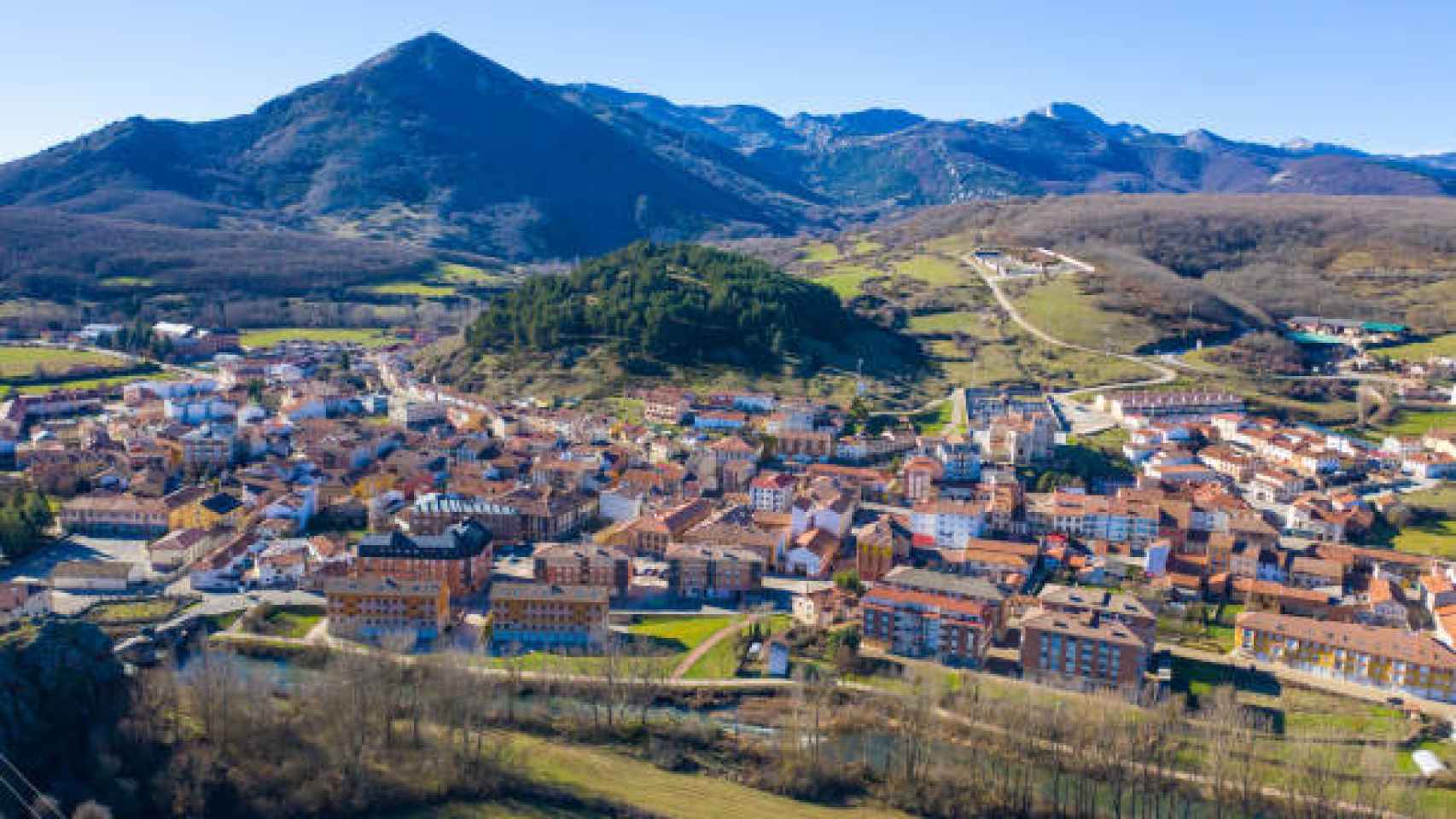 Vista aérea de la ciudad de Palencia