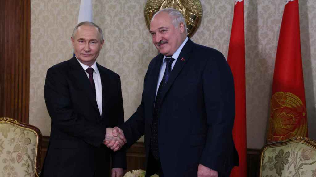 Putin este viernes con Alexander Lukashenko en Bielorrusia.
