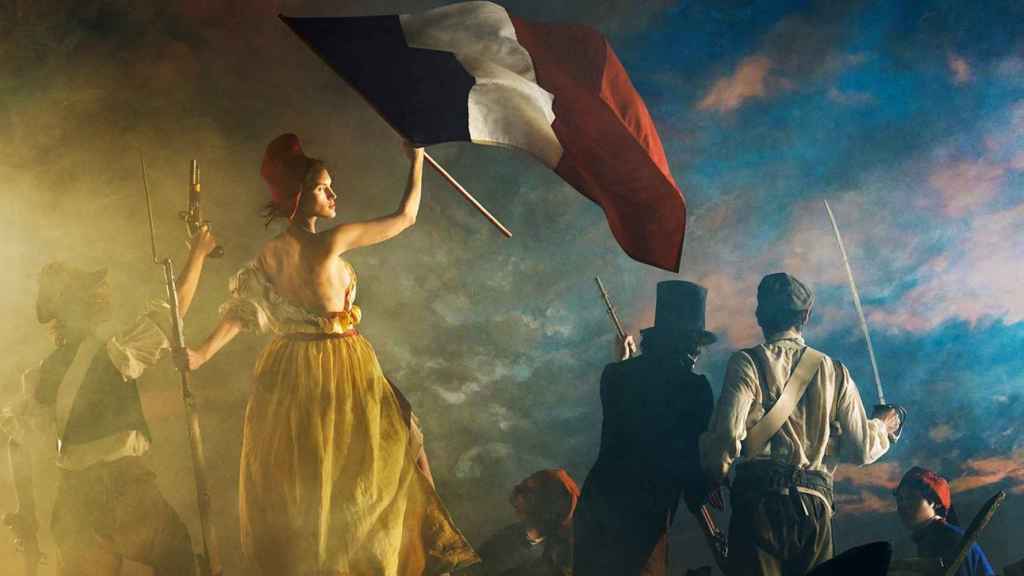 La libertad guiando al pueblo de Delacroix, cuadro al que refiere nuestra Top 100.