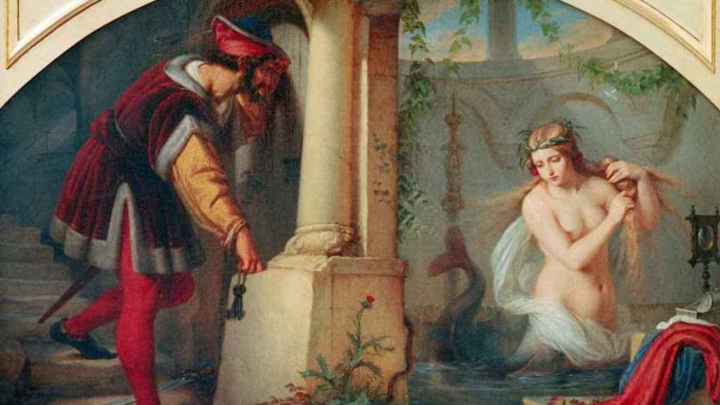 La leyenda del Hada Melusina, por el pintor alemán Julius Hübner (1844)