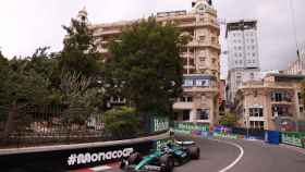 Fernando Alonso, en las calles de Mónaco