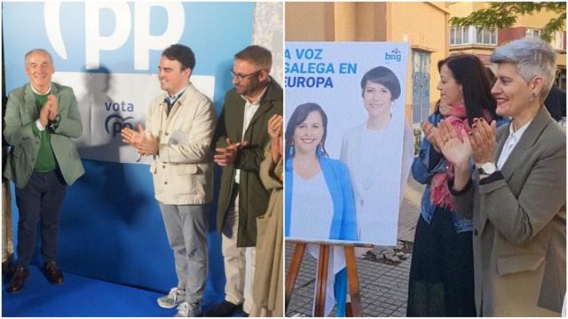 Las elecciones europeas arrancan en A Coruña con la tradicional pegada de carteles