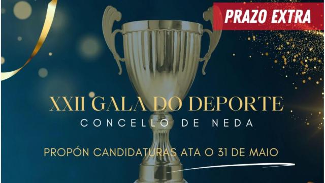 Neda (A Coruña) abre un plazo extra para presentar candidaturas a la XXII Gala del Deporte