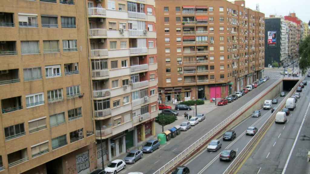 Vista de la Avenida Pérez Galdós. EE