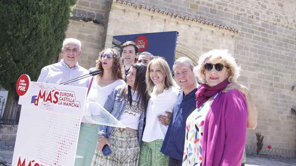 Acto de campaña del PSOE de Castilla-La Mancha en Alcocer (Guadalajara).